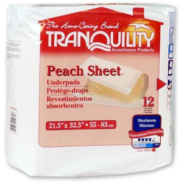 Tranquility Peach Sheet Unterlagen
