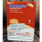 Tranquility Bariatric 3XL Disposable Briefs (2190) Cotton-Feel