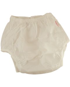 Plastic pants with double anti-leak bariers